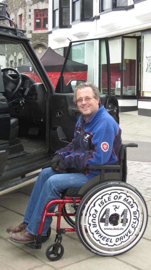 4x4 spoke guards on wheelchair