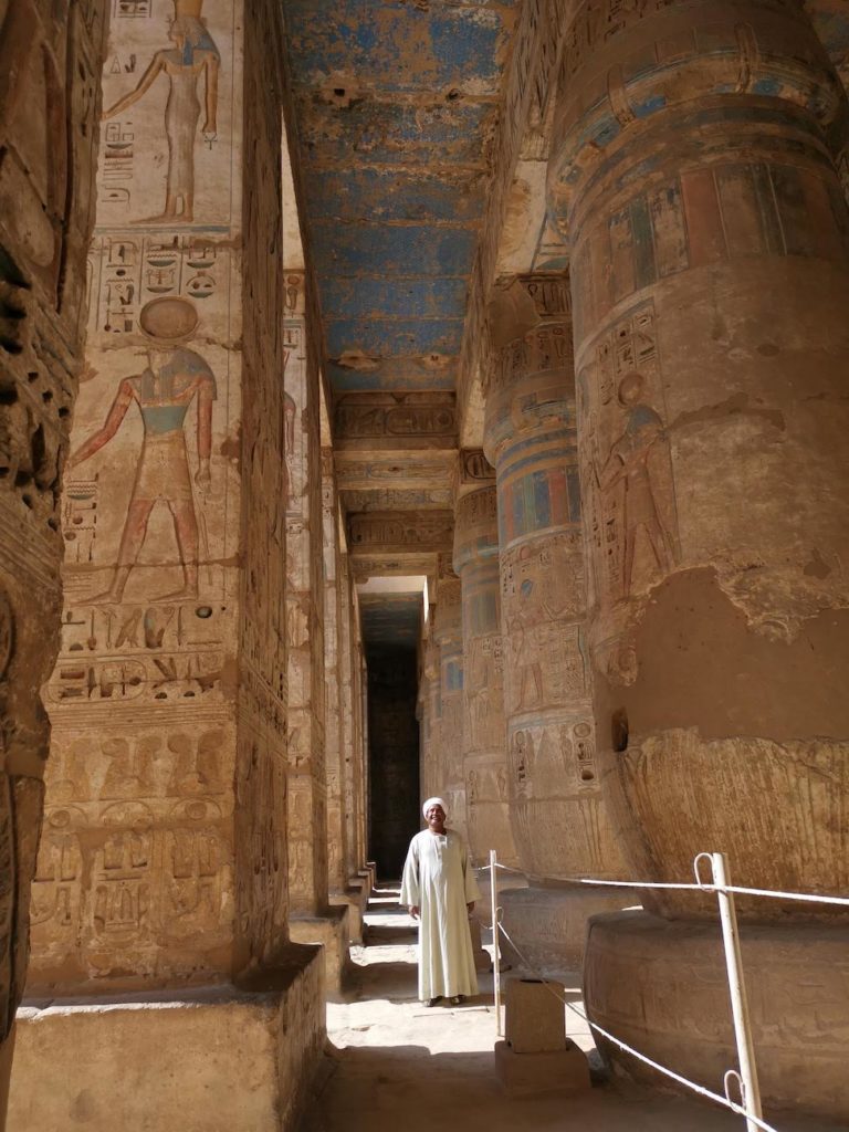 Colour preserved in Medinet Habu